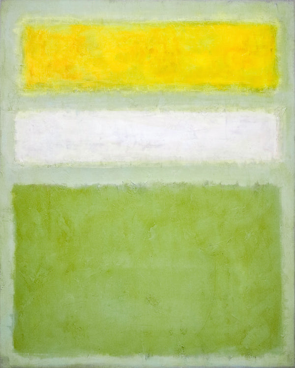 Original Abstract Painting of Rothko-Inspired, Large Modern Canvas Wall Art in Conveying Warmth and Peace | Meadow