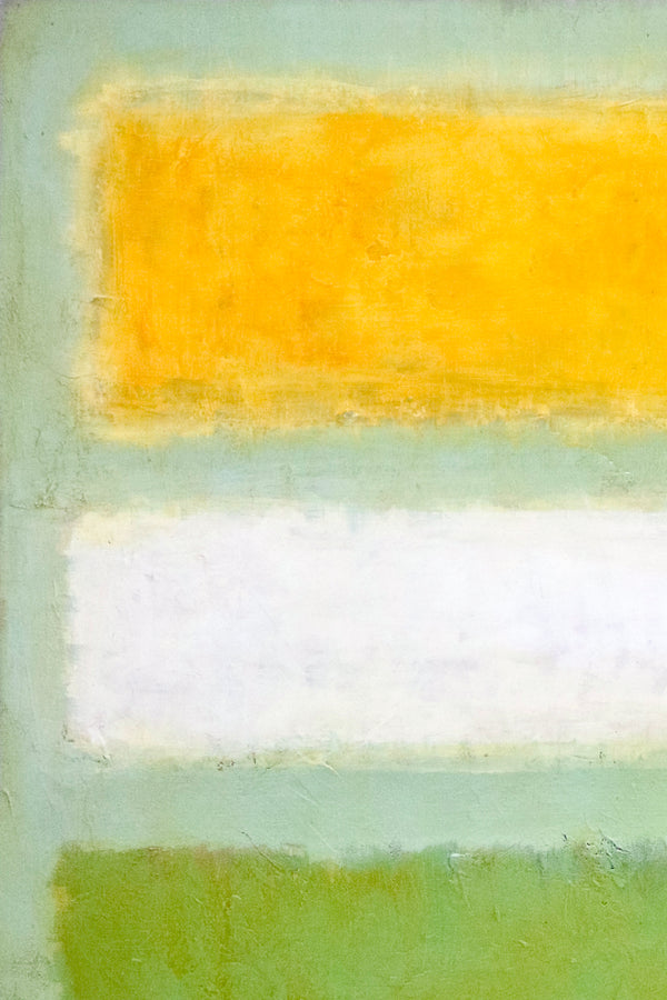 Original Abstract Painting of Rothko-Inspired, Large Modern Canvas Wall Art in Conveying Warmth and Peace | Meadow