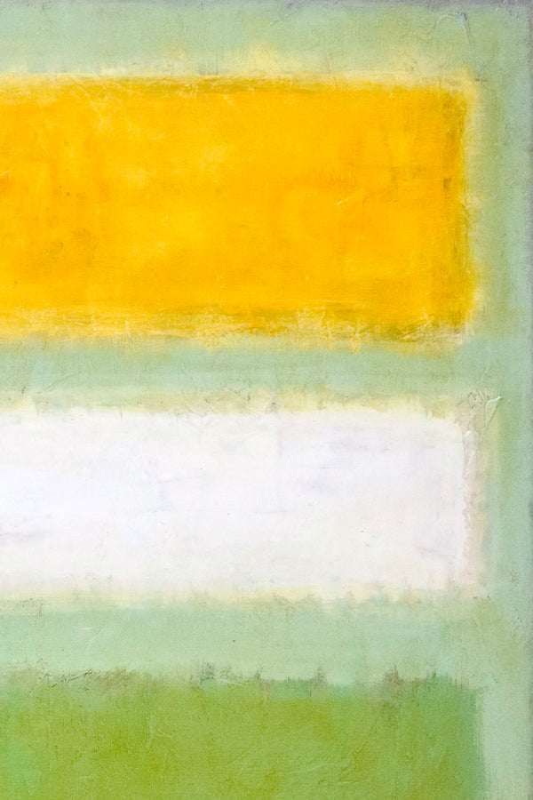 Original Abstract Painting of Rothko-Inspired, Large Modern Canvas Wall Art in Conveying Warmth and Peace | Meadow