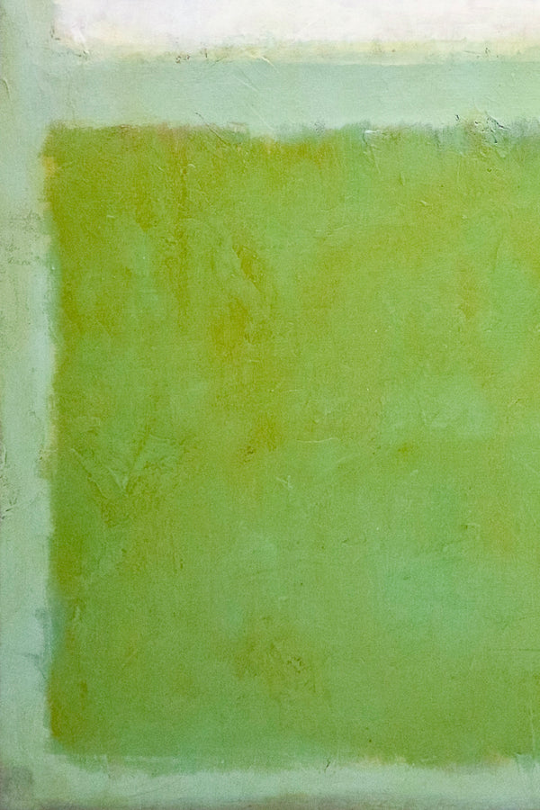 Original Abstract Painting of Rothko-Inspired, Large Modern Canvas Wall Art in Conveying Warmth and Peace | Meadow