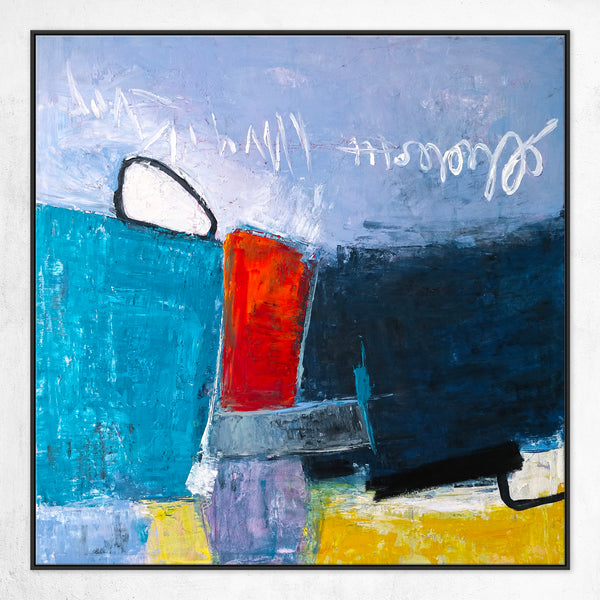 Light & Energy in Original Abstract Acrylic Painting, Large Contemporary Modern Canvas Colorful Wall Art | Mediate