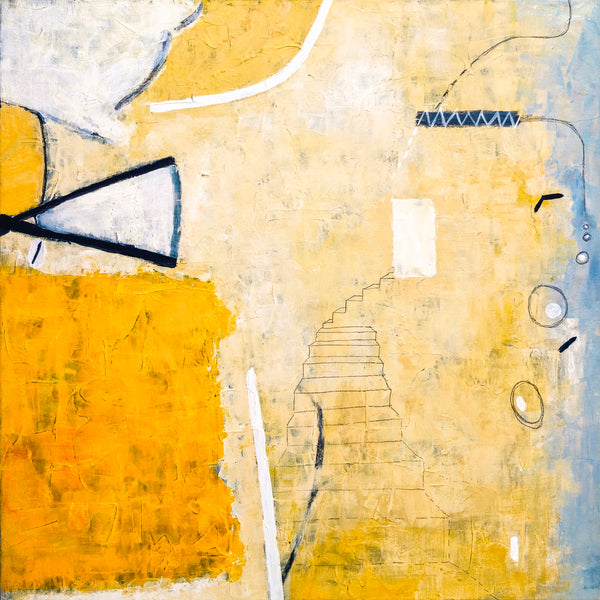 Vivid and Surrealistic Modern Abstract Original Acrylic Painting, Canvas Wall Art of the Lazy Monday | Monday dream