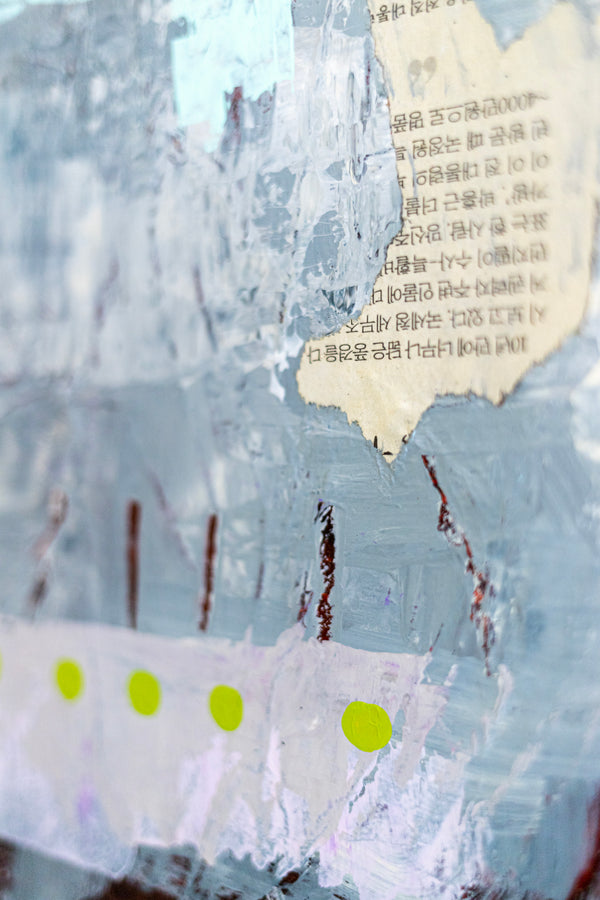 Original Abstract Colorful Painting Mixed Media Modern Canvas Wall Art | Motnani (36"x36")