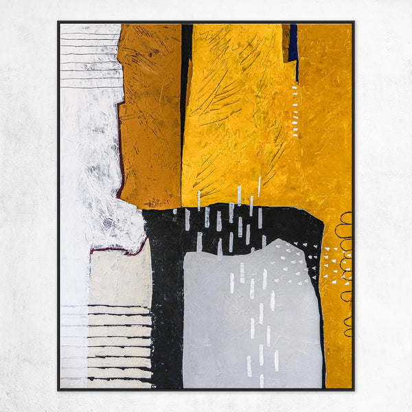 Pure Essence in Large Abstract Original Acrylic Painting, Modern Canvas Wall Art | Non being (Vertical Ver.)