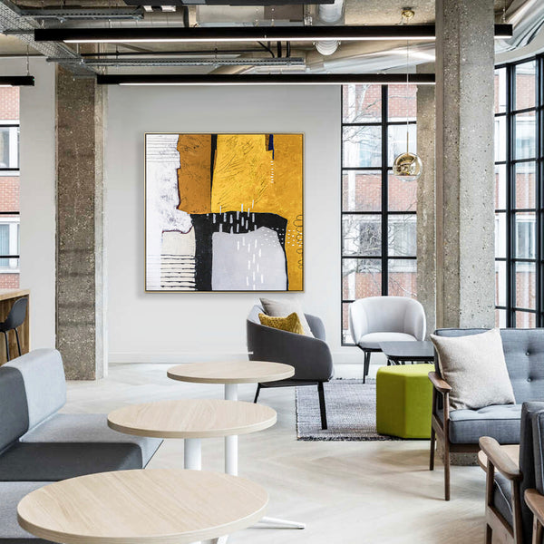 Pure Essence in Large Abstract Original Acrylic Painting, Modern Contemporary Canvas Wall Art | Non being