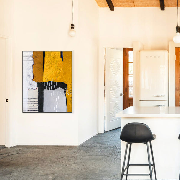 Pure Essence in Large Abstract Original Acrylic Painting, Modern Canvas Wall Art | Non being (Vertical Ver.)