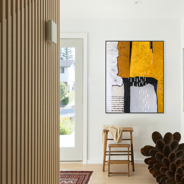 Pure Essence in Large Abstract Original Acrylic Painting, Modern Canvas Wall Art | Non being (Vertical Ver.)