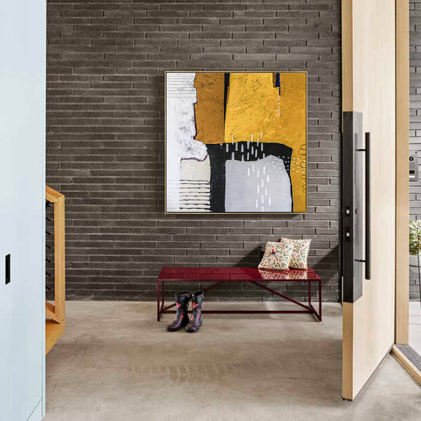 Pure Essence in Large Abstract Original Acrylic Painting, Modern Contemporary Canvas Wall Art | Non being