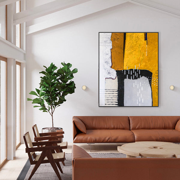 Pure Essence in Large Abstract Original Acrylic Painting, Modern Canvas Wall Art | Non being (Vertical Ver.)