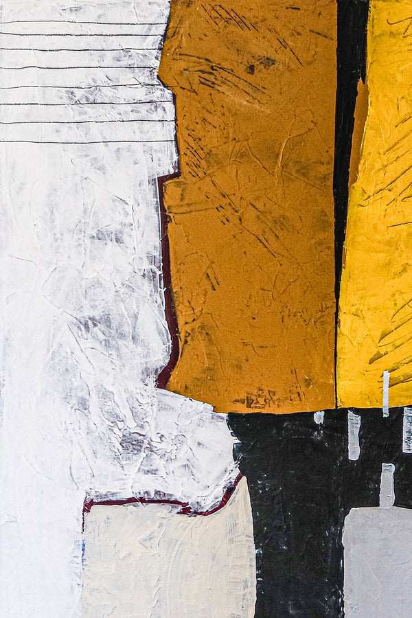 Pure Essence in Large Abstract Original Acrylic Painting, Modern Canvas Wall Art | Non being (Vertical Ver.)