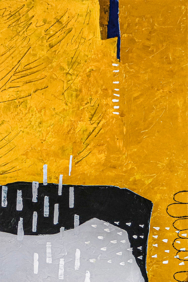 Pure Essence in Large Abstract Original Acrylic Painting, Modern Canvas Wall Art | Non being (Vertical Ver.)