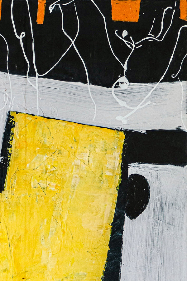 Playful Large Original Abstract Painting in Acrylic, Modern Canvas Wall Art of Childhood Memories | Nostalgia