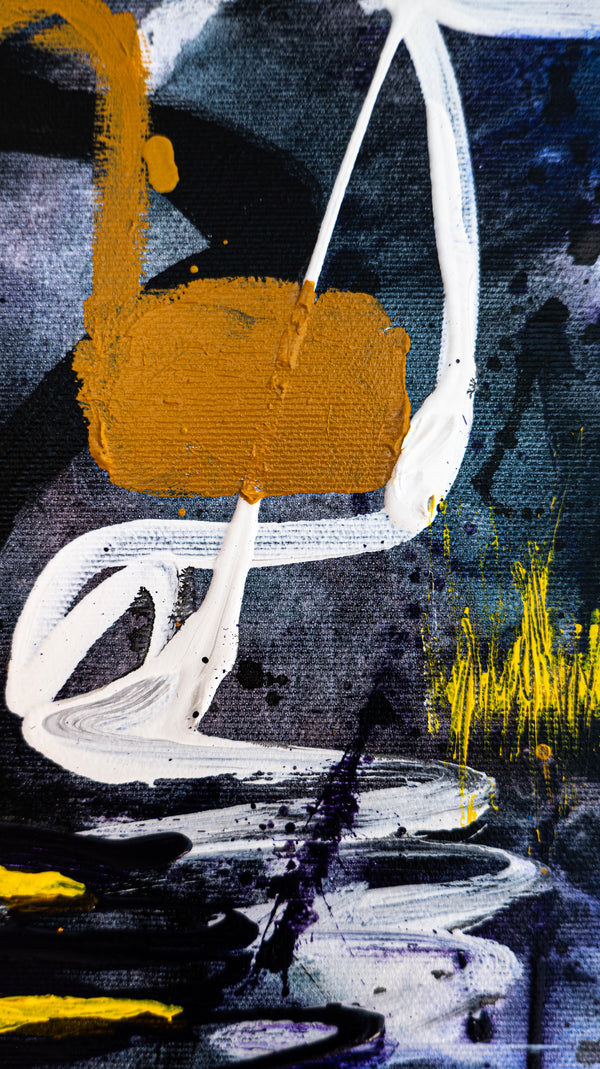 Abstract Painting Original, Expressionism in Modern Abstract Wall Art | Puroch (12"x12")