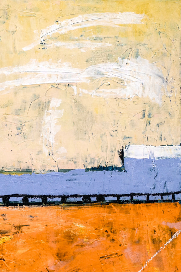 Realm of Imagination in Geometric Abstract Original Painting, Large Acrylic Modern Canvas Wall Art | Reception