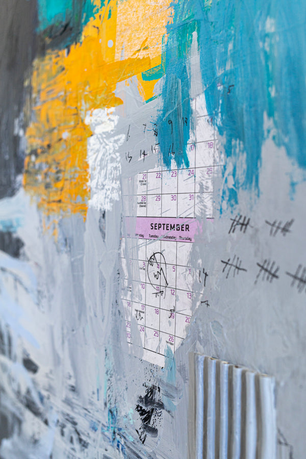 Large Original Abstract Art Sensuous Expression of Colors Modern Contemporary Painting | Rever (48"x48")