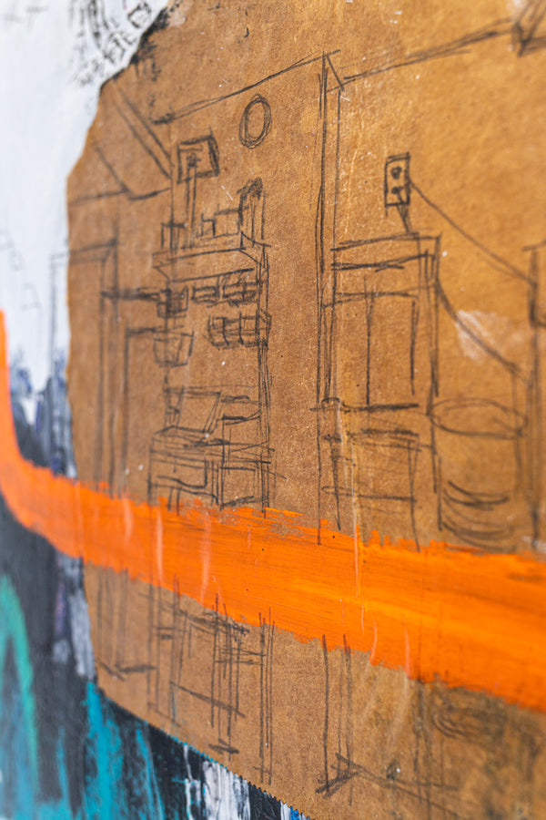 Large Original Abstract Art Sensuous Expression of Colors Modern Contemporary Painting | Rever (48"x48")