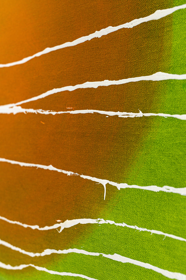 Tranquil Green Modern Abstract Original Painting, Canvas Wall Art Infused with Peaceful Minimalism | Scattered melody (50"x40")