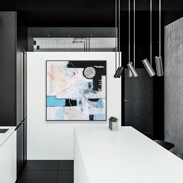 Romantic Symphony in Original Abstract Acrylic Painting, Modern Contemporary Large Canvas Wall Art | Serenade