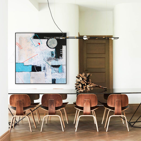 Romantic Symphony in Original Abstract Acrylic Painting, Modern Contemporary Large Canvas Wall Art | Serenade