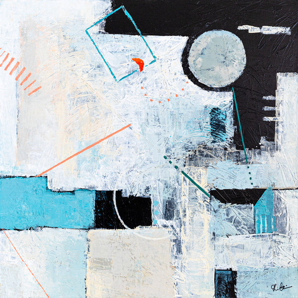 Romantic Symphony in Original Abstract Acrylic Painting, Modern Contemporary Large Canvas Wall Art | Serenade