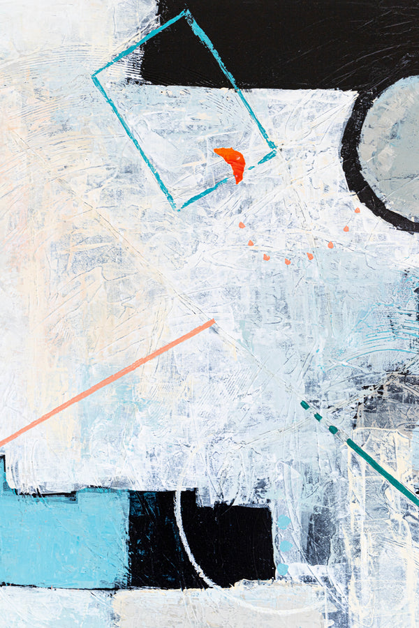 Romantic Symphony in Original Abstract Acrylic Painting, Modern Contemporary Large Canvas Wall Art | Serenade