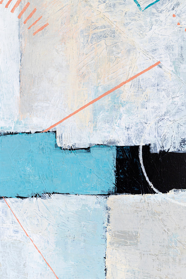 Romantic Symphony in Original Abstract Acrylic Painting, Modern Contemporary Large Canvas Wall Art | Serenade