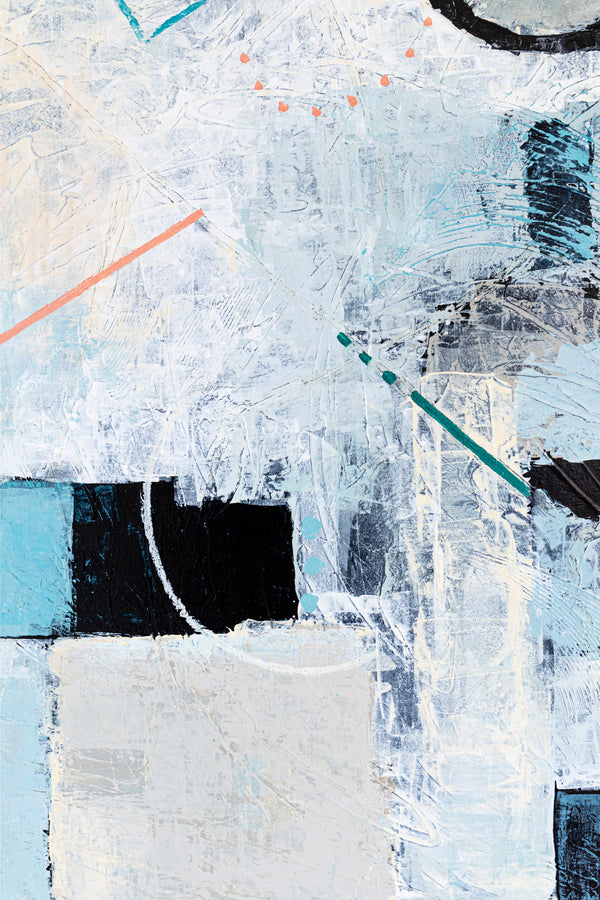 Romantic Symphony in Original Abstract Acrylic Painting, Modern Contemporary Large Canvas Wall Art | Serenade