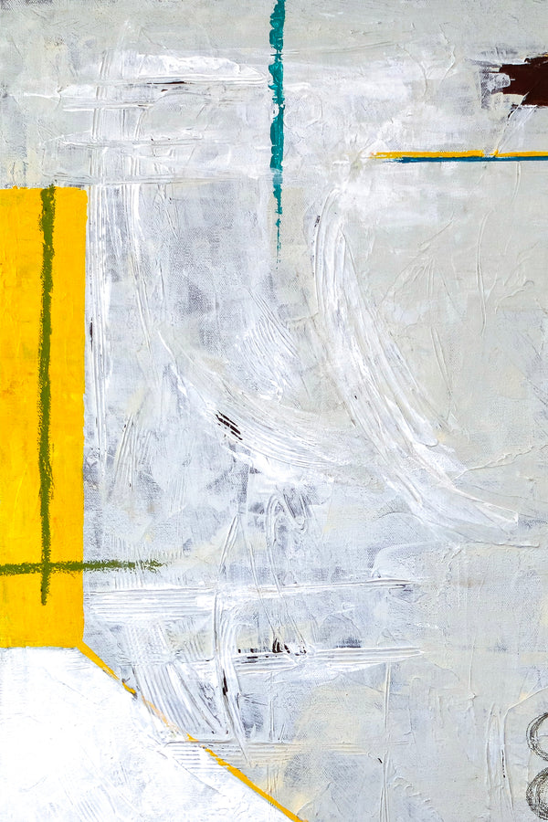 Geometric Abstract Original Acrylic Painting, Colorful Large Modern Wall Art for Contemporary Interiors | Shade