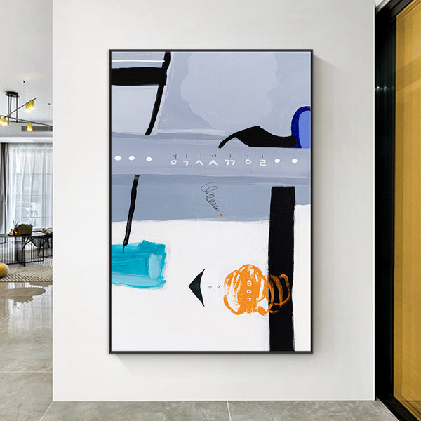 Original Acrylic Abstract Painting Reflecting Thought & Memory, Modern Canvas Art | Shall We Take a Break Here III