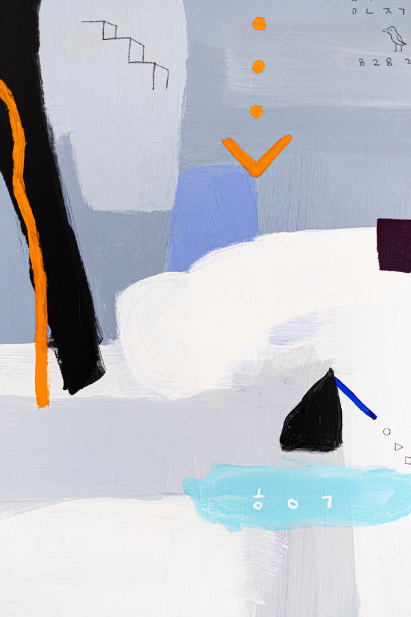 3 Set of Original Acrylic Abstract Painting Reflecting Thought & Memory | Shall We Take a Break Here (3 Set)
