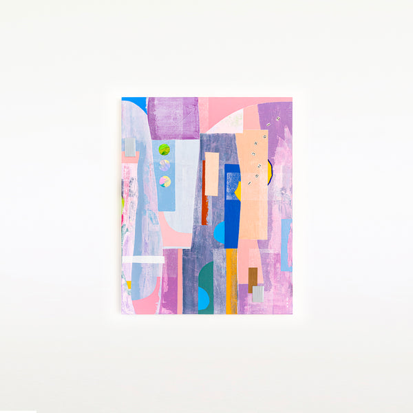 Extra Large Abstract Painting with Mixed Media, Contemporary Style Modern Canvas Wall Art | Sigan Sai (48"x60")