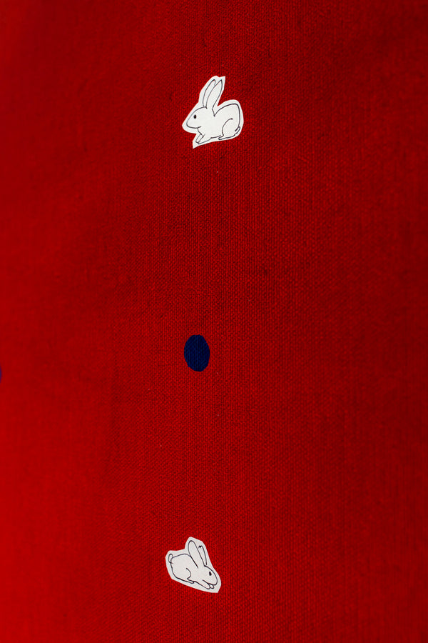 Intense Red Hued Oil and Acrylic Abstract Original Painting Reflecting Stillness, Modern Canvas Wall Art | Silentium (36"x36")