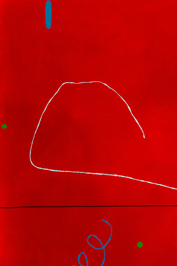 Intense Red Hued Oil and Acrylic Abstract Original Painting Reflecting Stillness, Modern Canvas Wall Art | Silentium (36"x36")