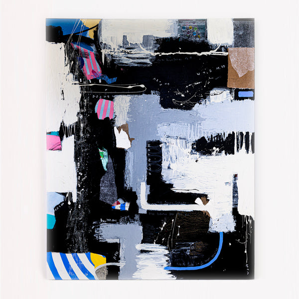 Extra Large Abstract Mixed Media Painting Original Embracing Unspoken Connections | Sinfonia (64"x80")
