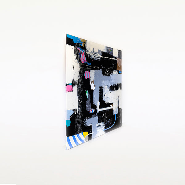 Extra Large Abstract Mixed Media Painting Original Embracing Unspoken Connections | Sinfonia (64"x80")