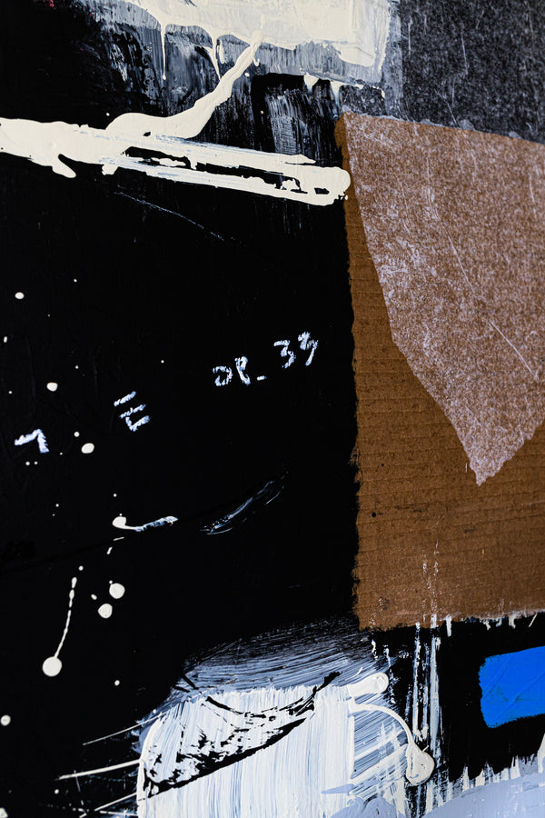 Extra Large Abstract Mixed Media Painting Original Embracing Unspoken Connections | Sinfonia (64"x80")