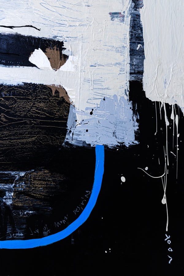 Extra Large Abstract Mixed Media Painting Original Embracing Unspoken Connections | Sinfonia (64"x80")