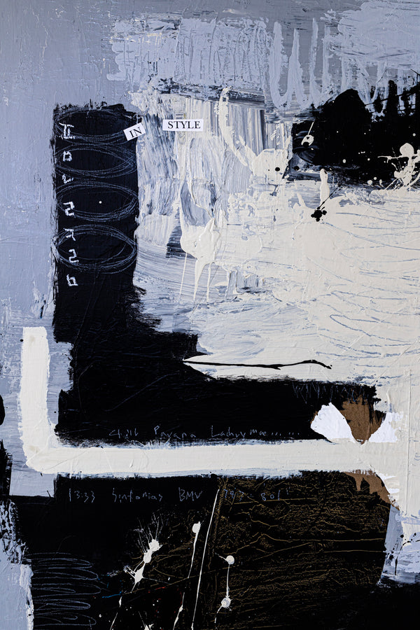 Extra Large Abstract Mixed Media Painting Original Embracing Unspoken Connections | Sinfonia (64"x80")