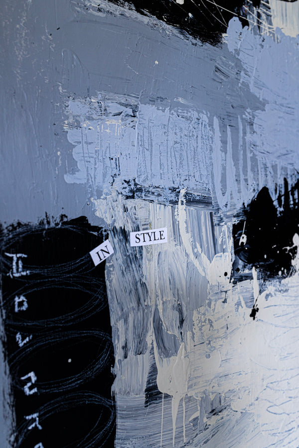 Extra Large Abstract Mixed Media Painting Original Embracing Unspoken Connections | Sinfonia (64"x80")