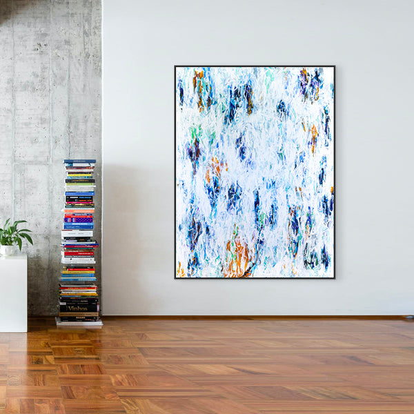 Nostalgic Expressions in Acrylic Modern Abstract Painting, Dreamy Memories in Expressionism | Solace (48"x72")