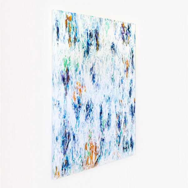 Nostalgic Expressions in Acrylic Modern Abstract Painting, Dreamy Memories in Expressionism | Solace (48"x72")