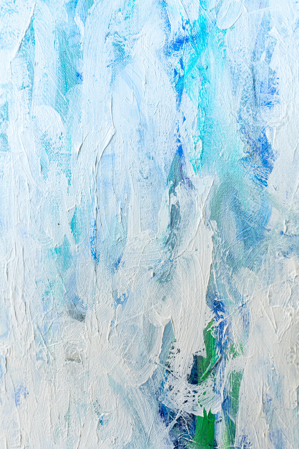 Nostalgic Expressions in Acrylic Modern Abstract Painting, Dreamy Memories in Expressionism | Solace (48"x72")