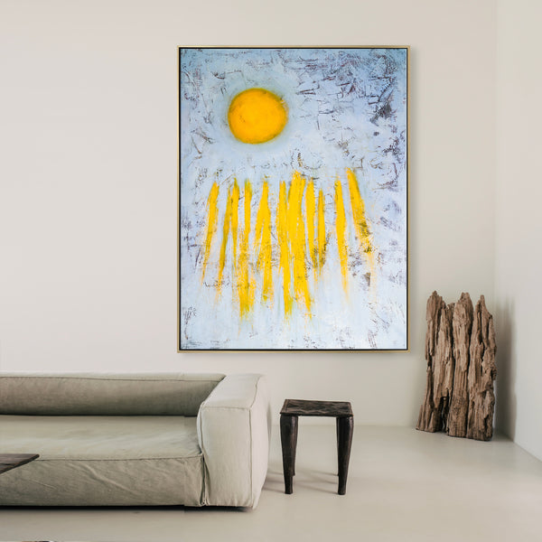 Original Expressionist Abstract Acrylic Painting, Large Modern Wall Art Symbolizing Hope, Ambition & Pride | Sole