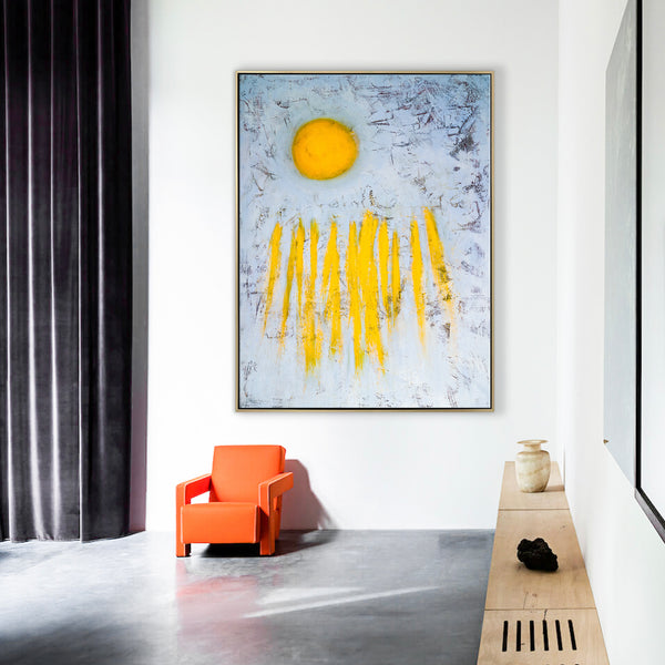 Original Expressionist Abstract Acrylic Painting, Large Modern Wall Art Symbolizing Hope, Ambition & Pride | Sole