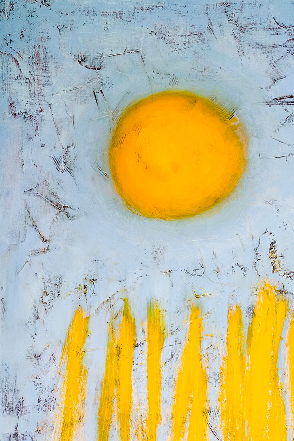 Original Expressionist Abstract Acrylic Painting, Large Modern Wall Art Symbolizing Hope, Ambition & Pride | Sole