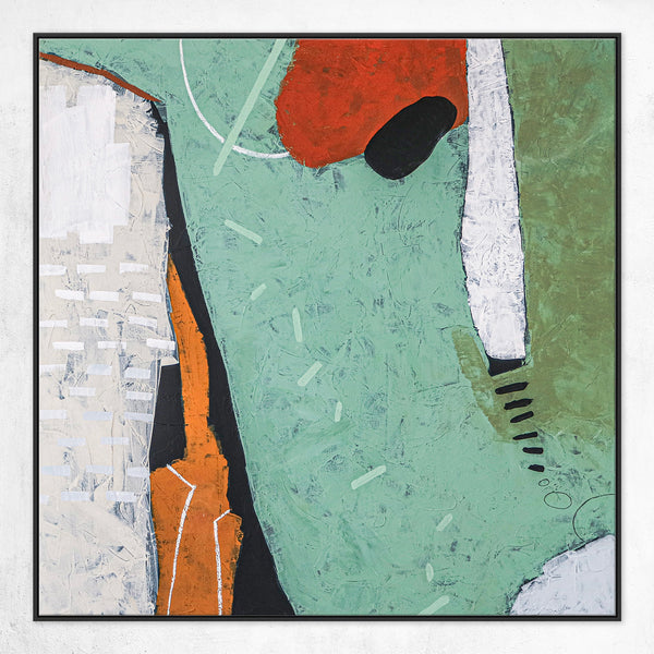 Bold Composition in Abstract Original Acrylic Painting, Exploration in Large Modern Canvas Wall Art | Somnus