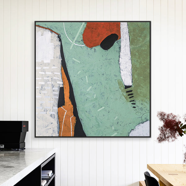 Bold Composition in Abstract Original Acrylic Painting, Exploration in Large Modern Canvas Wall Art | Somnus