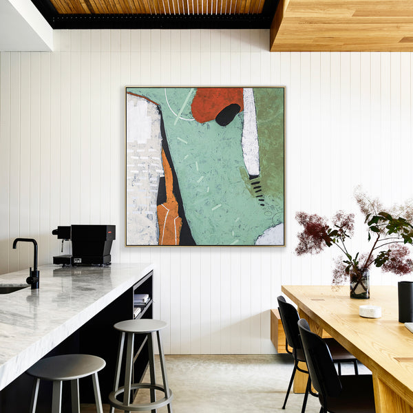 Bold Composition in Abstract Original Acrylic Painting, Exploration in Large Modern Canvas Wall Art | Somnus