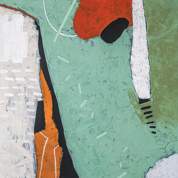 Bold Composition in Abstract Original Acrylic Painting, Exploration in Large Modern Canvas Wall Art | Somnus