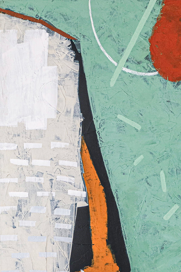 Bold Composition in Abstract Original Acrylic Painting, Exploration in Large Modern Canvas Wall Art | Somnus